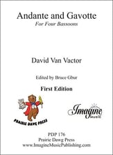 Andante and Gavotte for Four Bassoons cover